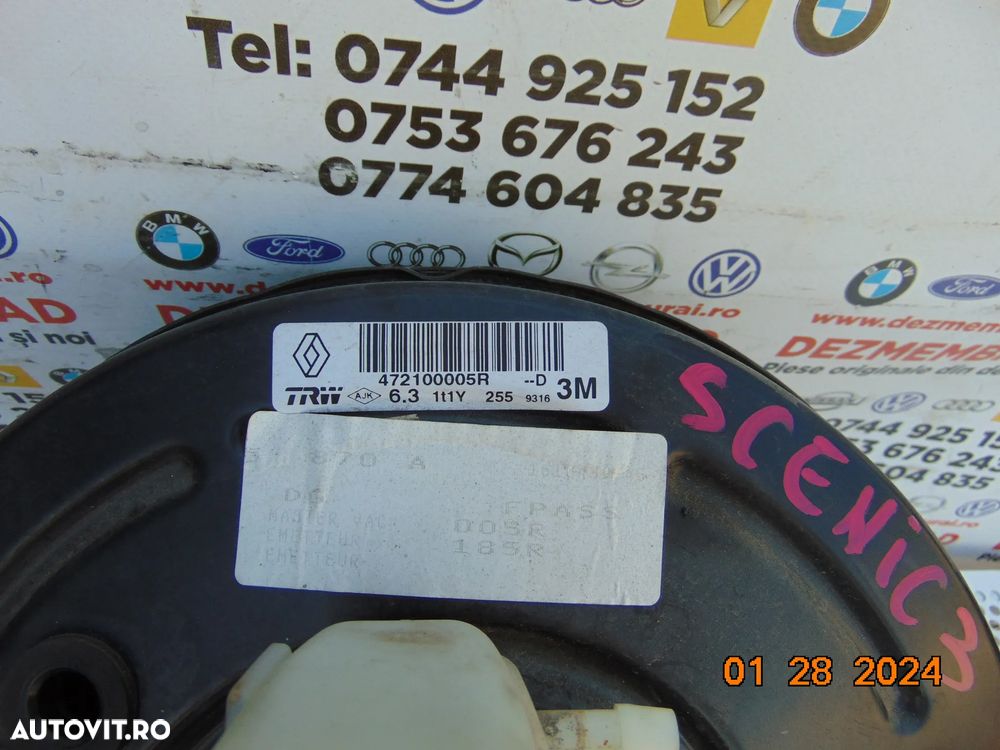 Tulumba servofrana renault Scenic 3 an 2009-2016 pompa servofrana Megane 3 - 3