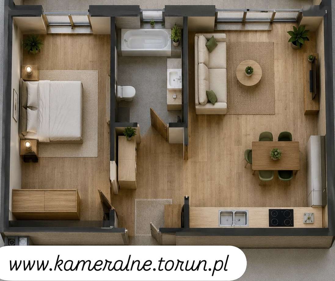 2-pokojowe mieszkanie 46,83 m2 + balkon
