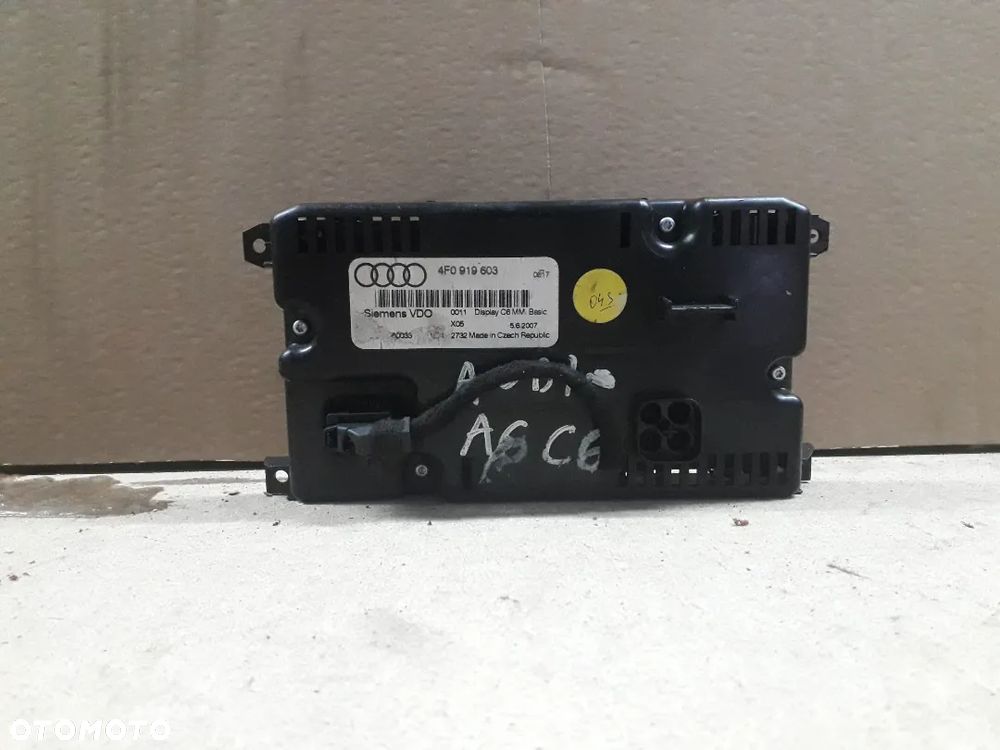Wyświetlacz Nawigacja Audi A6 C6 4F0919603 - 2
