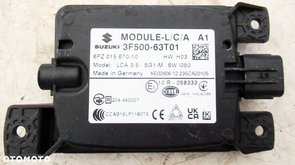SUZUKI SX4 S-CROSS II MODUŁ STEROWNIK RADAR PRAWY TYLNY TYŁ 3F500-63T01 - 2