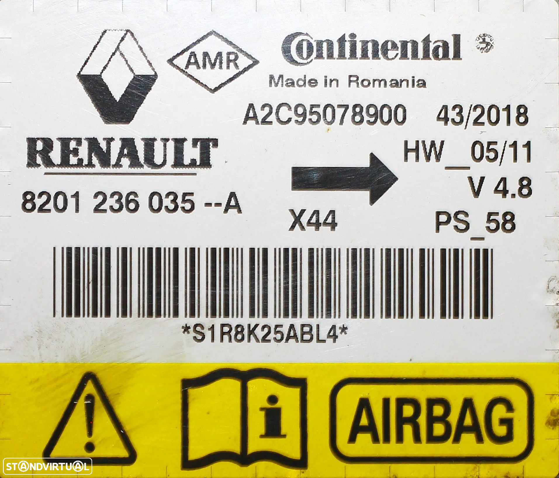 CENTRALINA DE AIRBAG RENAULT TWINGO - 5