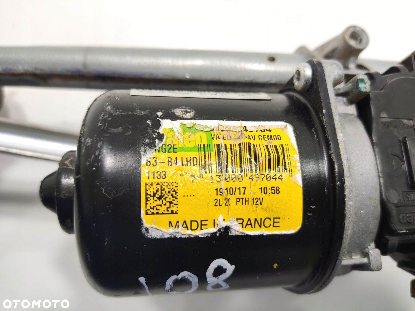 MECHANIZM WYCIERACZEK SILNICZEK PEUGEOT 108 85010-0H030 2014-2022 EUROPA - 5