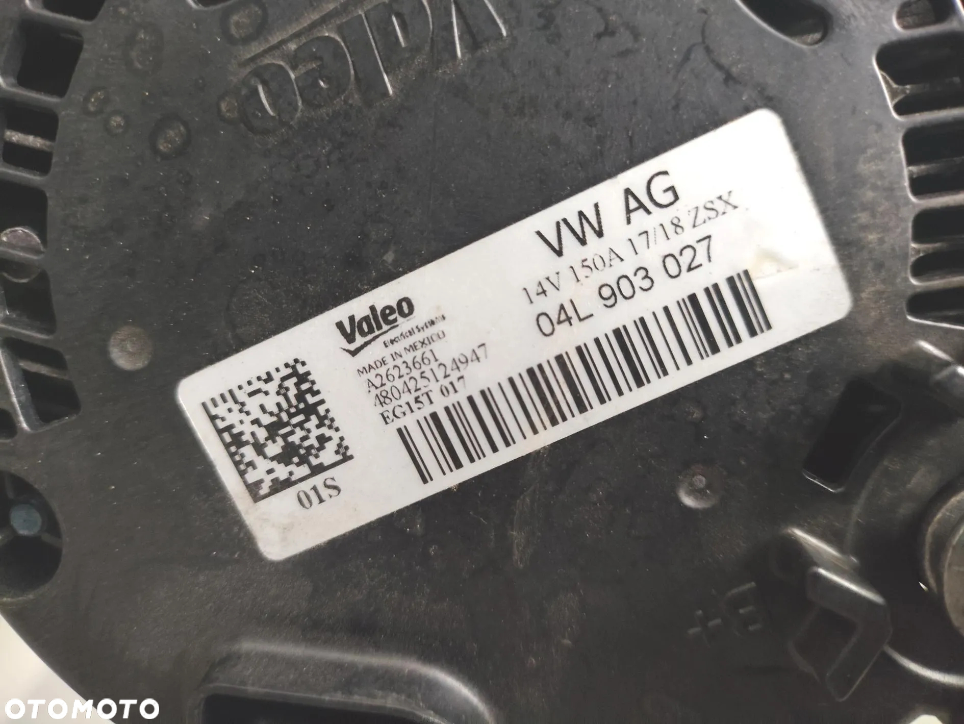 Alternator AUDI 2.0 TDI 04L903027 - 3