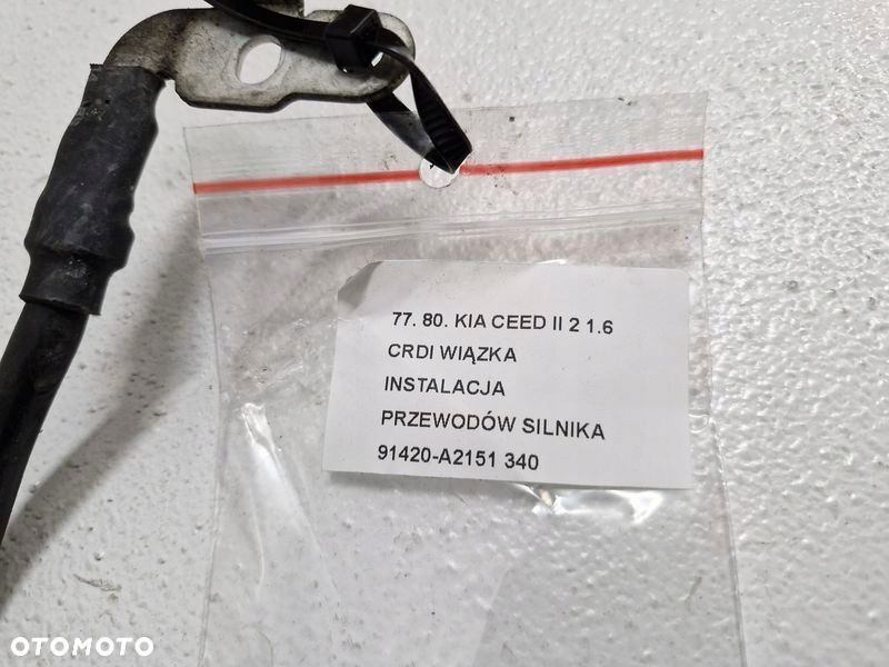 kia ceed ii 2 1.6 crdi wiązka instalacja przewodów silnika 91420-a2151 - 3