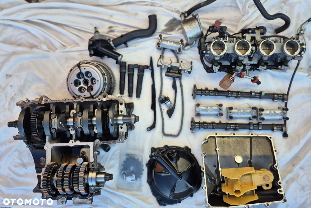 Kawasaki ZX 10R..08-10r 3 gen. Wał,Skrzynia biegów ,Kosz sprzęgłowy i wiele  innych części - 1