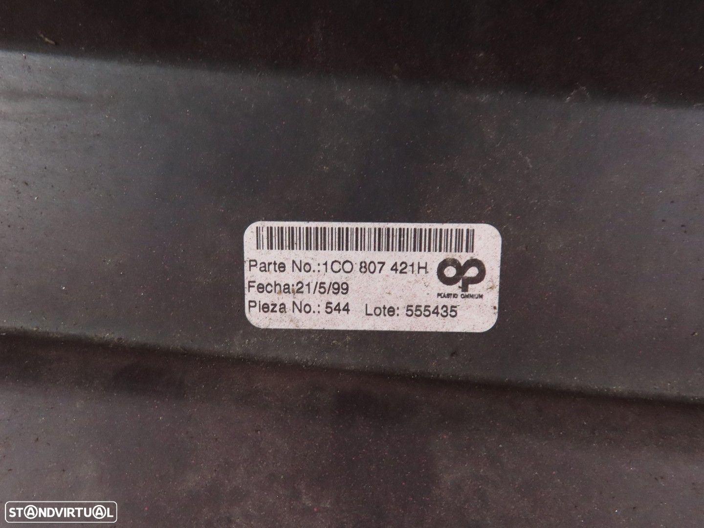 Parachoques Trás Usado / Original VW NEW BEETLE (9C1, 1C1) 1C0807421H - 5