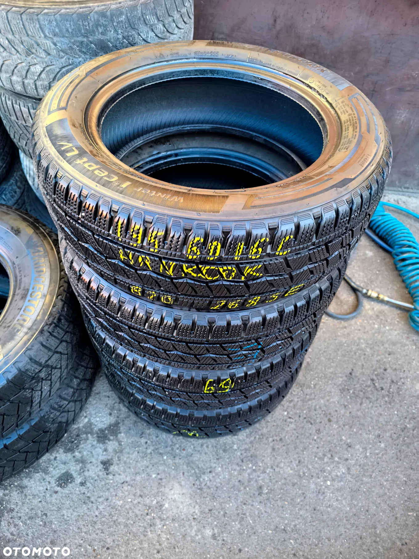 195/60R16C 99/97T 16 C Opony Zimowe Zima HANKOOK WINTER I*CEPT LV 8mm Legnica ALU-RAD 20r. 195/60 - 7