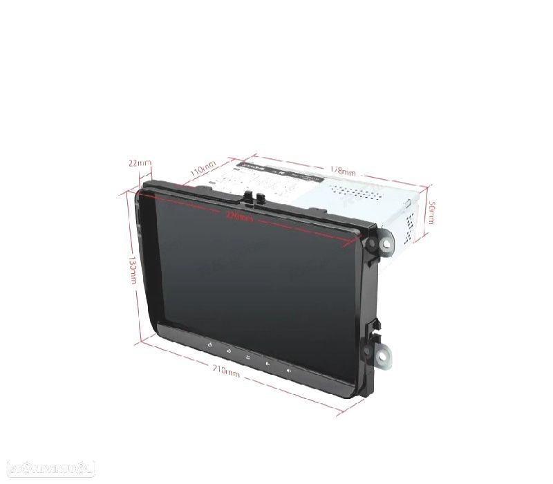 AUTO RÁDIO GPS ANDROID 13 VOLKSWAGEN VW PARA SEAT SKODA - 5