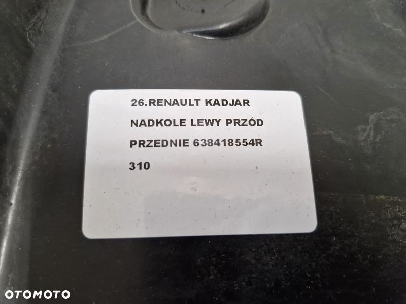 RENAULT KADJAR NADKOLE LEWY PRZÓD PRZEDNIE 638418554R - 10