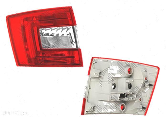 Lampa spate, stop Skoda Octavia 3 (5e), 01.2013-05.2017, spate, stanga/dreapta, Combi, P21W+PY21W+W5W; fara suport bec, DEPO - 1