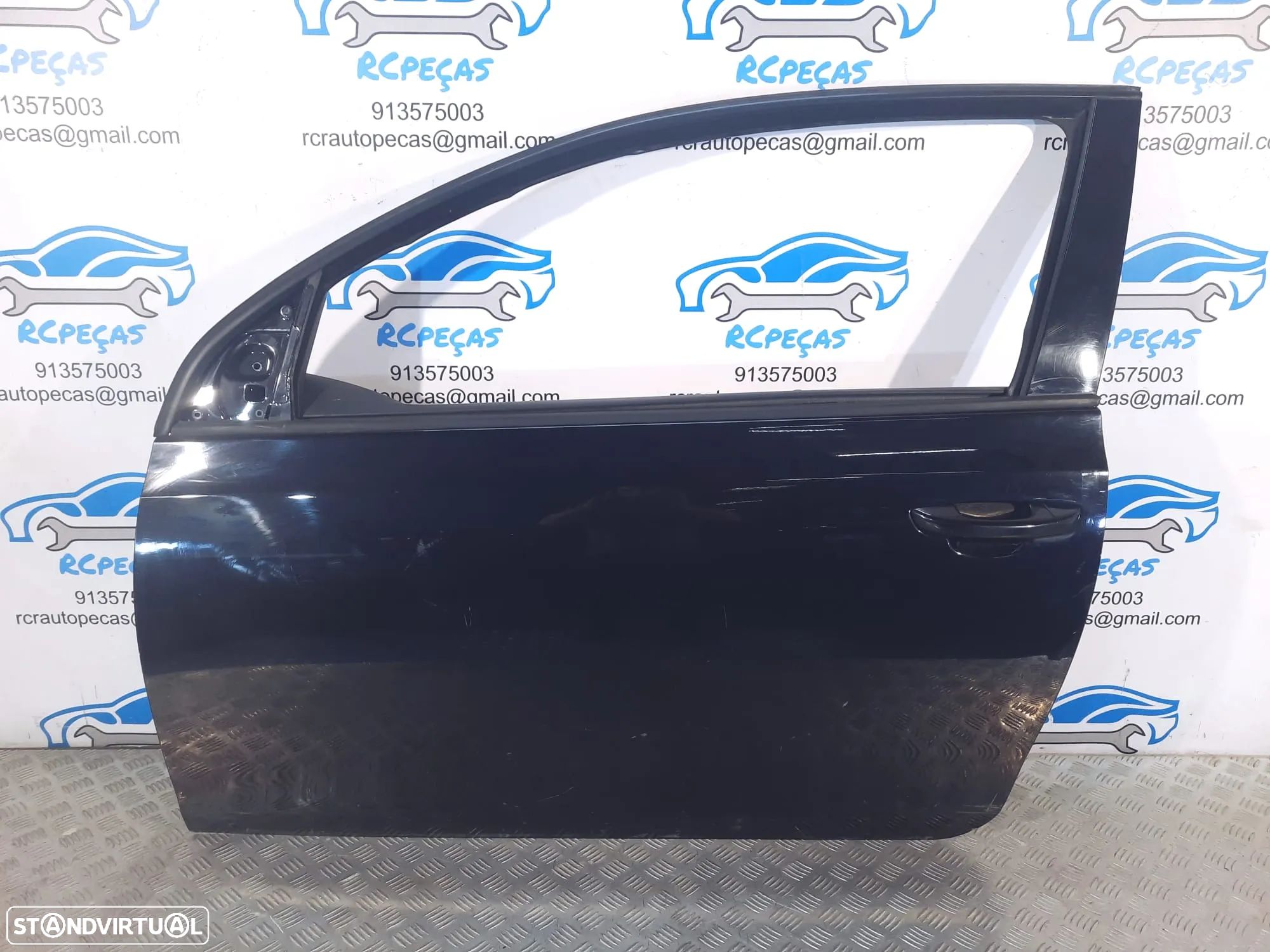 PORTA FRENTE FRONTAL ESQUERDA VOLKSWAGEN VW GOLF VI 6 MK6 3 PORTAS 5K3831055K MOTOR PUXADOR VIDRO QUARTELA - 1