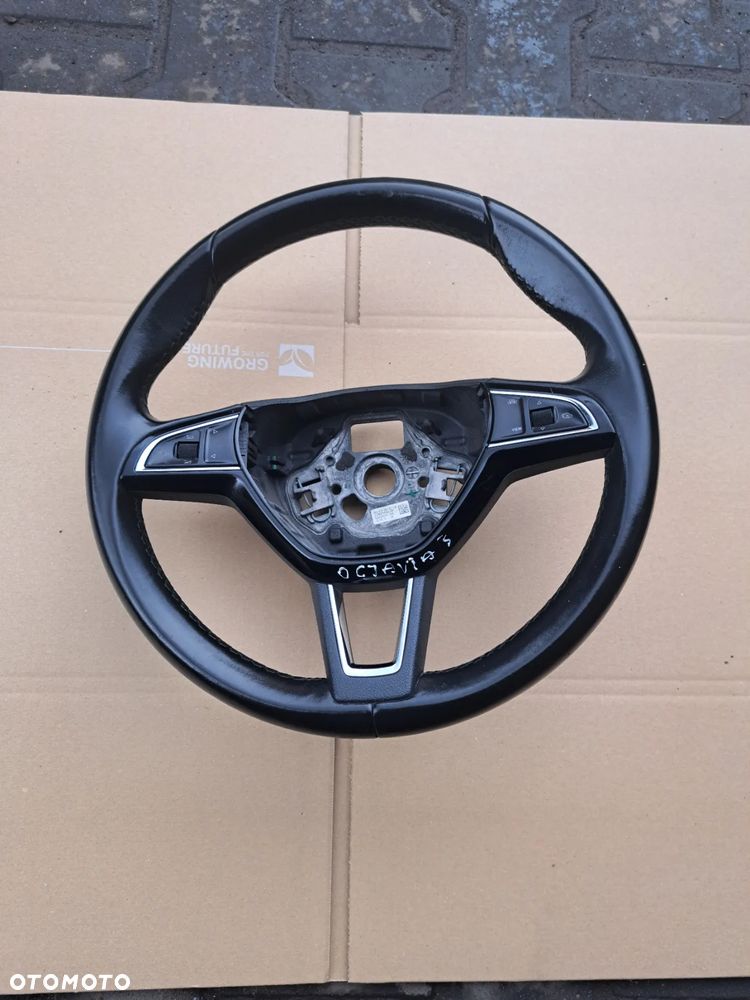 Skoda Octavia III kierownica multifunkcyjna 5E0419091BQ Kariq Kamiq Skórzana - 1