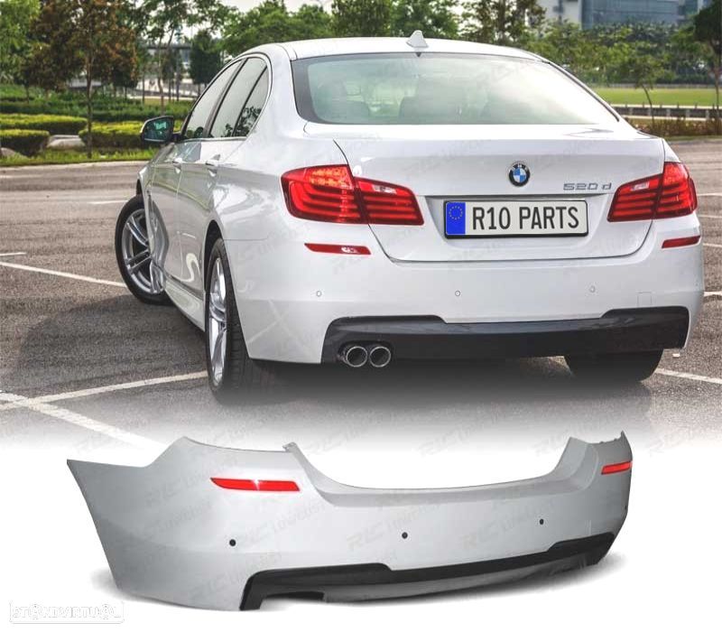 KIT CARROÇARIA BMW F10 13-17 COM PDC + LAVA-FARÓIS LOOK M - 2