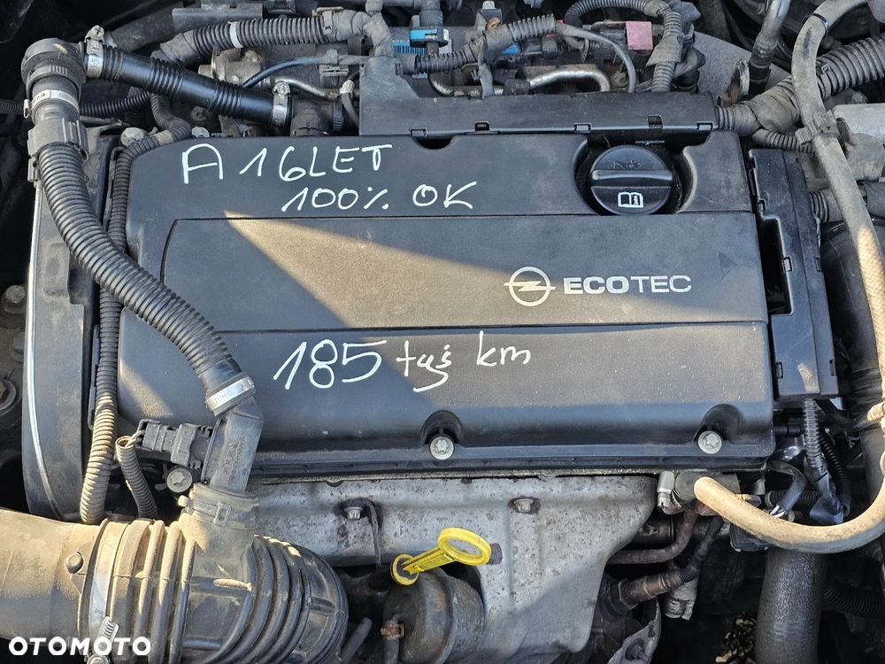 SILNIK SŁUPEK OPEL ASTRA H J INSIGNIA CORSA E 1.6 TURBO 180KM A16LET 185000 km - 1