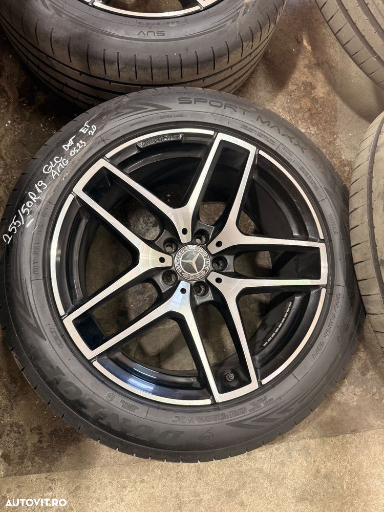Set jante aliaj AMG pentru MERCEDES GLC , GLC Coupe X253, C253 an 2016-2022 cu cauciucuri vara DUNLOP - 5