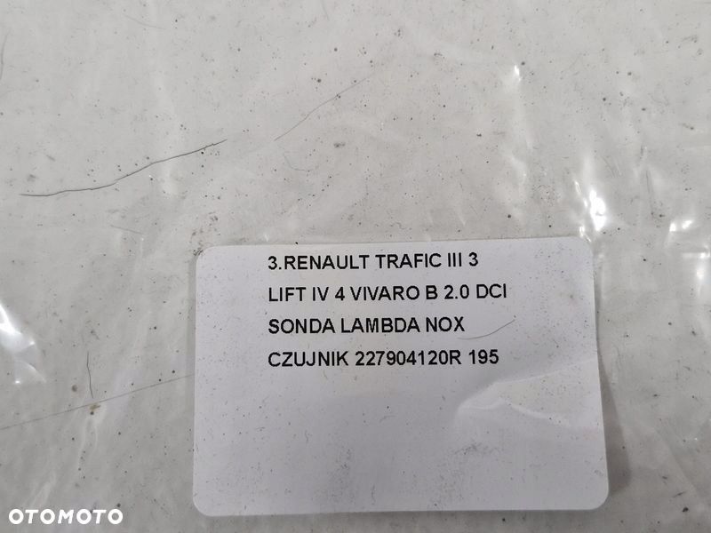 RENAULT TRAFIC III 3 LIFT IV 4 VIVARO B 2.0 DCI SONDA LAMBDA NOX CZUJNIK - 8