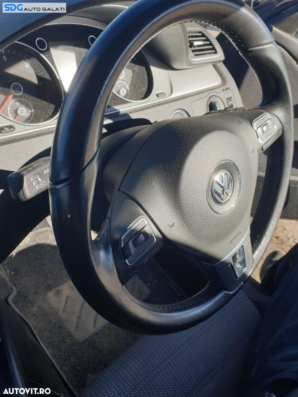 Volan Piele 3 Spite cu Comenzi Fara Airbag Volkswagen Passat CC 2008 - 2012 [C3771] - 4