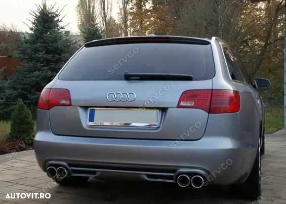 Prelungire spoiler tuning sport bara spate Audi A6 C6 4F ABT Avant S line RS6 S6 2004-2008 ver1 - 3