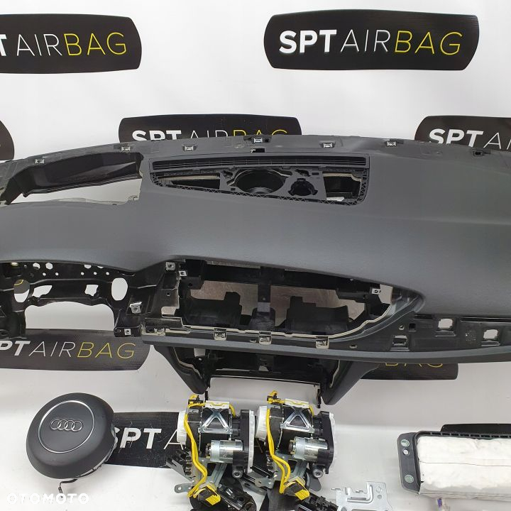 AUDI A6 C7 4G0 DESKA ROZDZIELCZA KONSOLA KOKPIT PULPIT PODUSZKI AIRBAG AIR BAG PASY KURTYNY KIT SET - 3