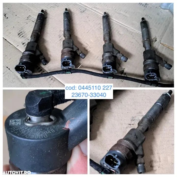 Alternator Pompa inalta presiune Racitor EGR cooler Rampa injectoare injectie motorina diesel Injector toyota yaris corolla auris 1.4 d-4d 2006 - 2011 - 6