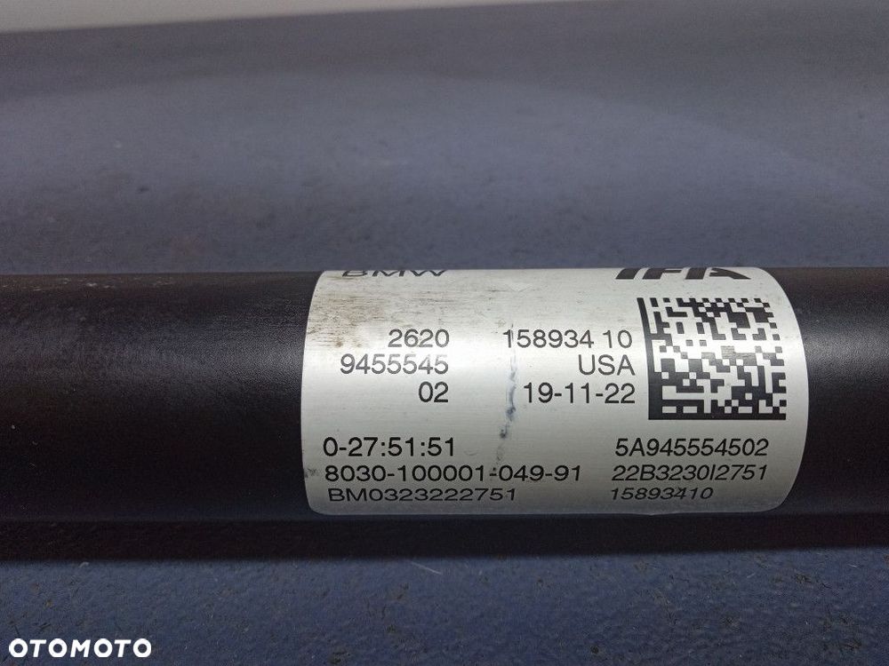 BMW X5 G05 G06 3.0I PRZEDNI WAŁ NAPEDOWY KRÓTKI 9455545 - 4