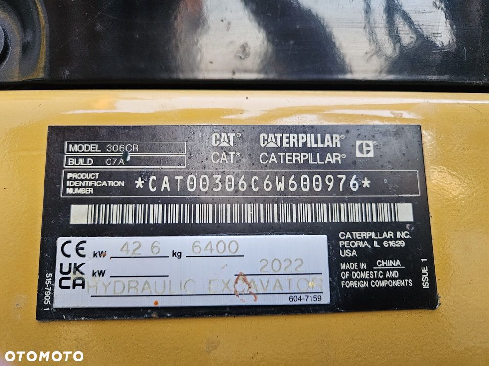 Caterpillar CAT 306 CR | 2022 MINIKOPARKA 306 CR 305 307 305E2 305CR 305 308 E 304 - 26