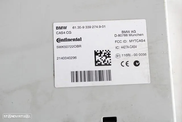 Modulo Cas4 Confort Bmw F10 F11 F12 F13 Serie 5 Serie 6  F25 X3 - 2