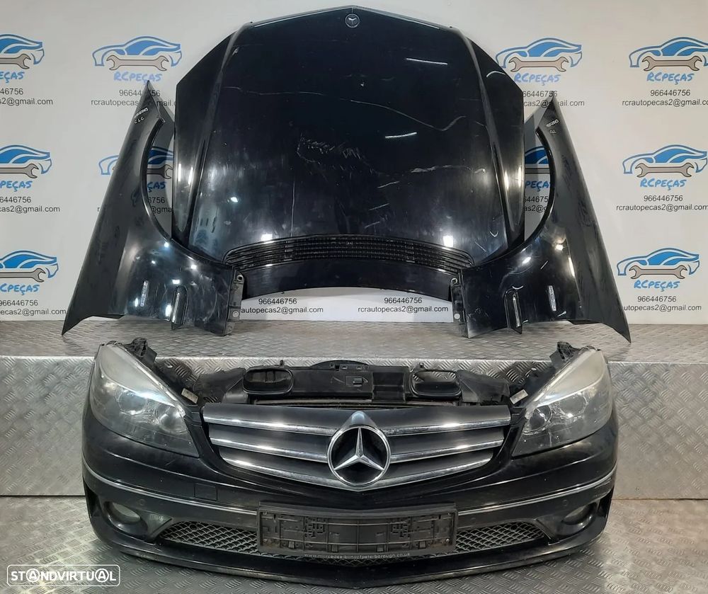 FRENTE COMPLETA MERCEDES BENZ CLC W203 CAPOT PARACHOQUES GUARDA-LAMAS OTICAS RADIADOR VENTILADOR FRENTE FIBRA REFORÇO - 1