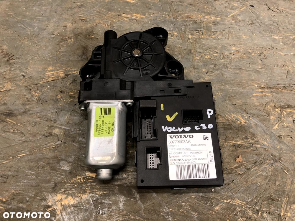 VOLVO C30 S40 II V50 SILNICZEK MODUŁ SZYBY PRAWY PRZÓD PRZEDNI EUROPA 30773903AA 979037-100