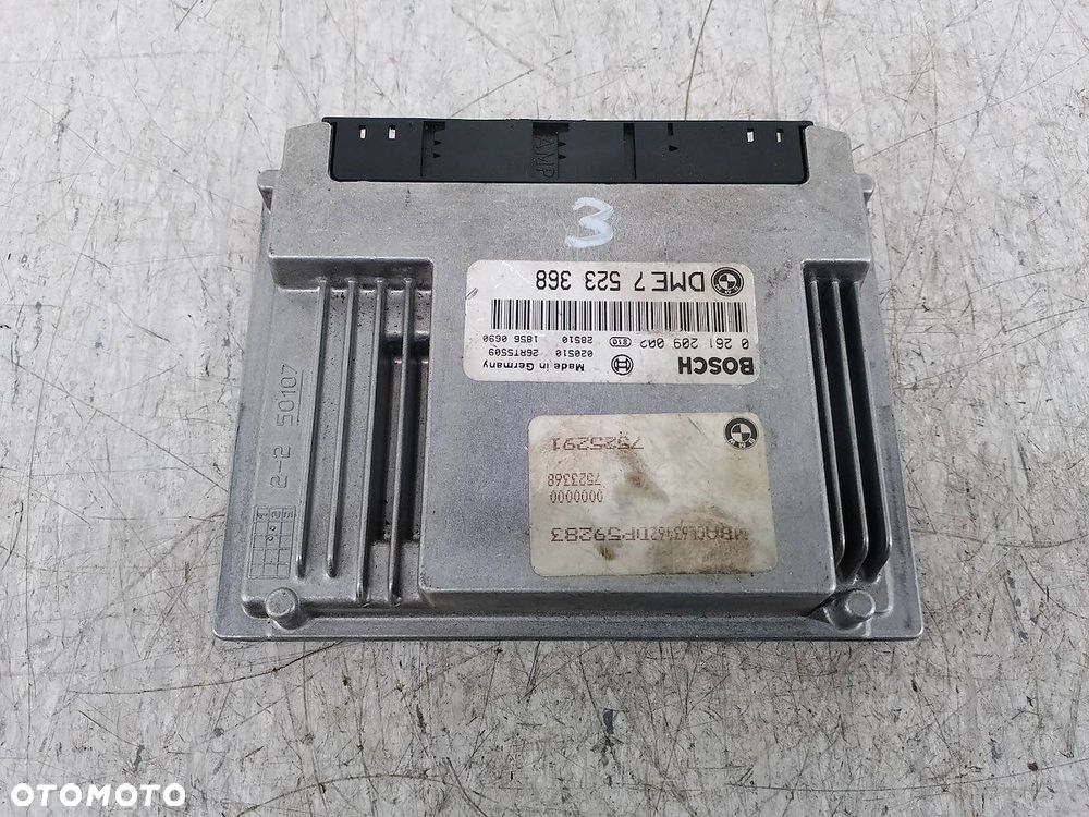 KOMPUTER, STEROWNIK BMW SERIA 7 E65 7523368 0261209002 4.4 V8 BOSCH - 1