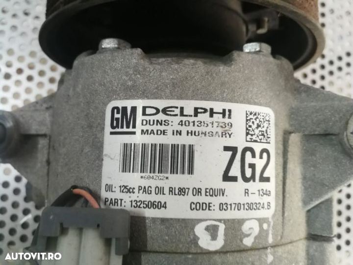 Compresor Clima Opel Astra J Corsa E Insignia 1.6 Benzina Euro 5 Compresor Clima Opel Astra J Corsa - 3
