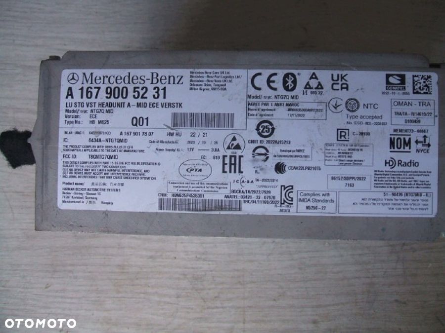 MERCEDES A-klasa W177 CLA W118 NAWIGACJA CZYTNIK HEADUNIT A1679005231 - 5