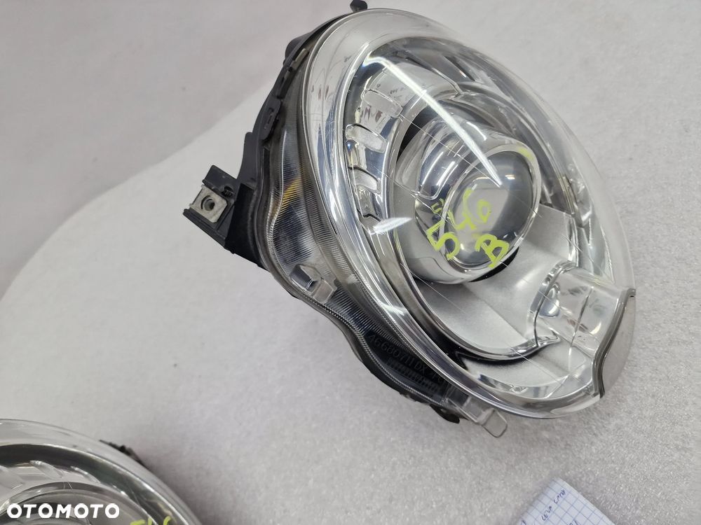 FIAT 500 07-15 KOMPLET LAMP PRZEDNICH PRZÓD LEWA / PRAWA LAMPA PRZEDNIA PRZÓD XENON + SPRYSKIWACZE , NR AUKCJI LA546 - 12