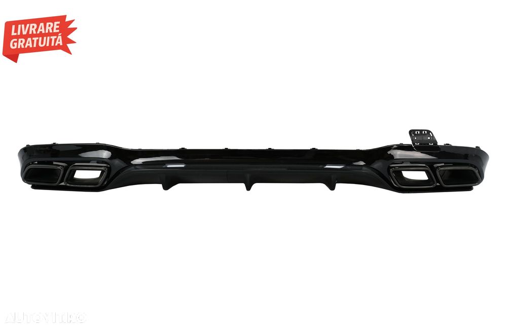 Difuzor Bara Spate cu Ornamente Evacuare Mercedes E-Class W213 (2016-2019) E63 Des- livrare gratuita - 1