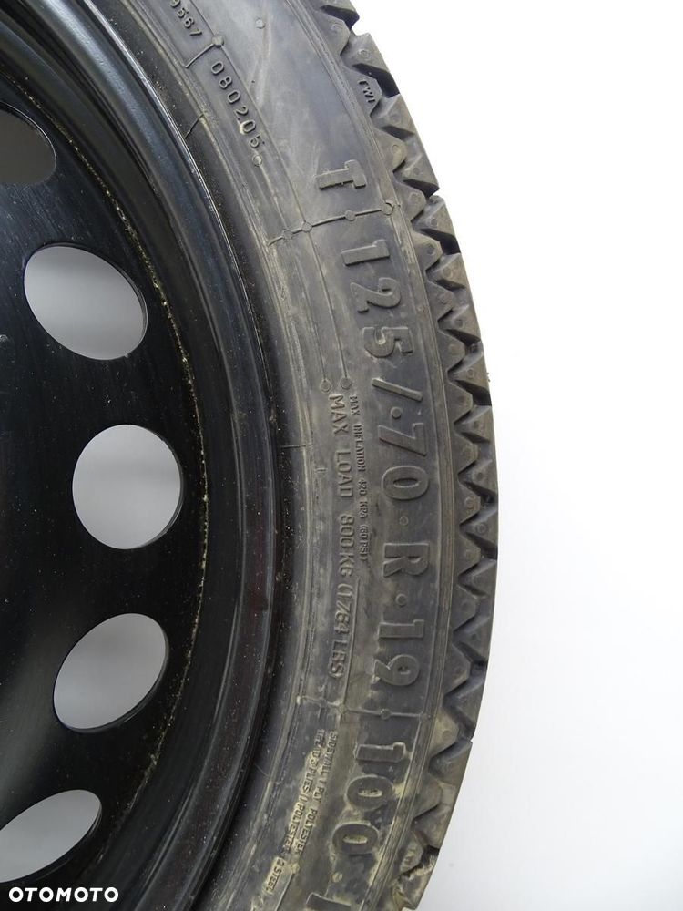 KOŁO DOJAZDOWE ZAPASOWE 125/70R19 5X112 ET29 8K0601027D AUDI A4 B8 A5 8T - 4