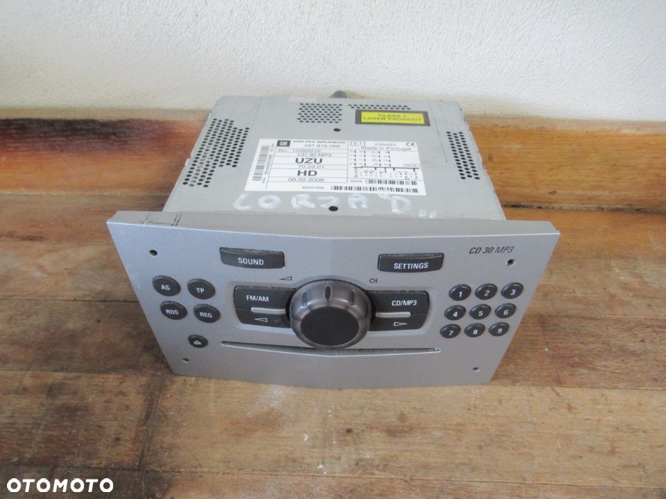 RADIO CD CD 30 MP3 OPEL CORSA D 2007r - 1