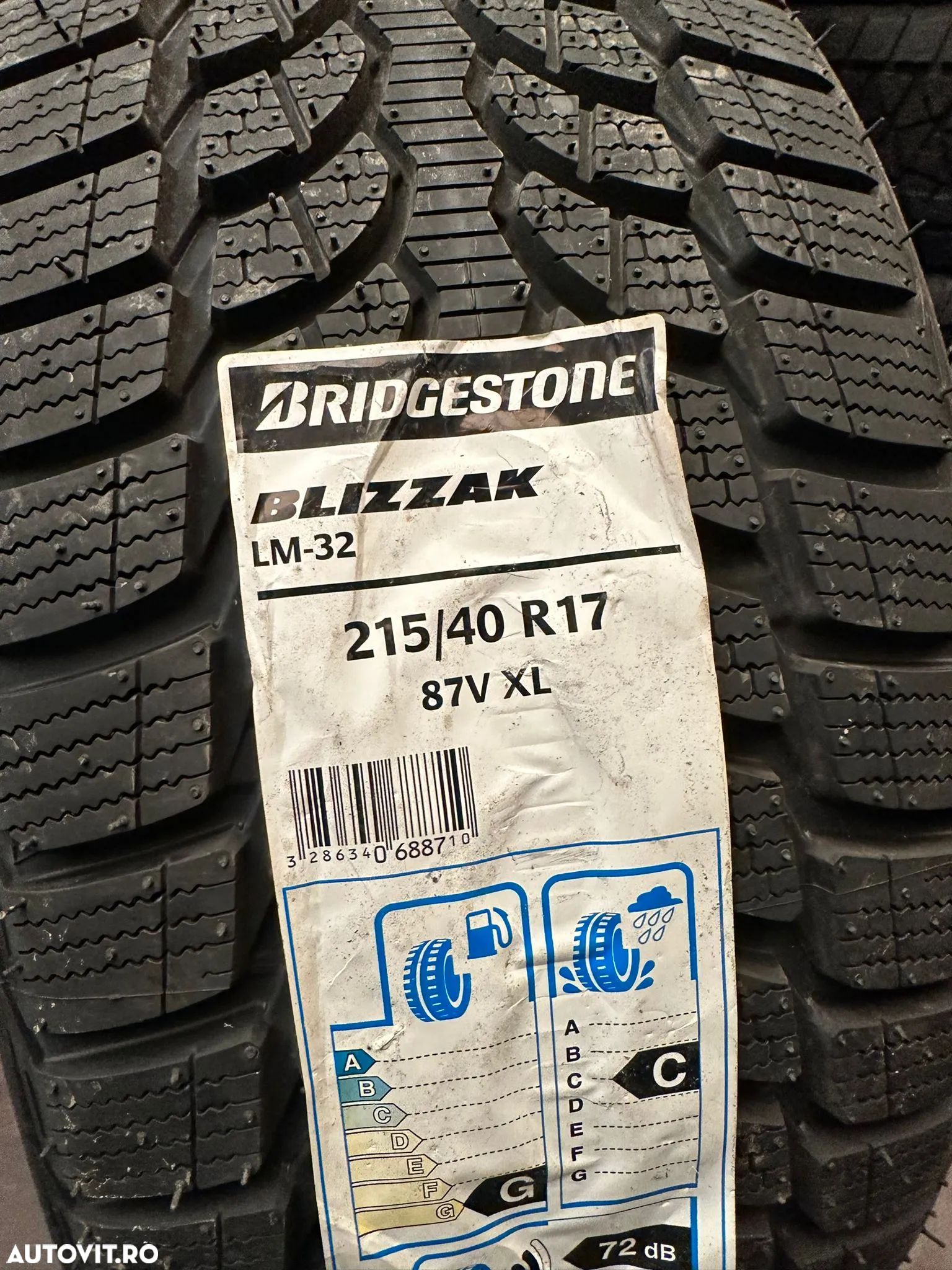 Anvelope noi iarna Bridgestone 215/40 R17 87V XL LM-32 - 1