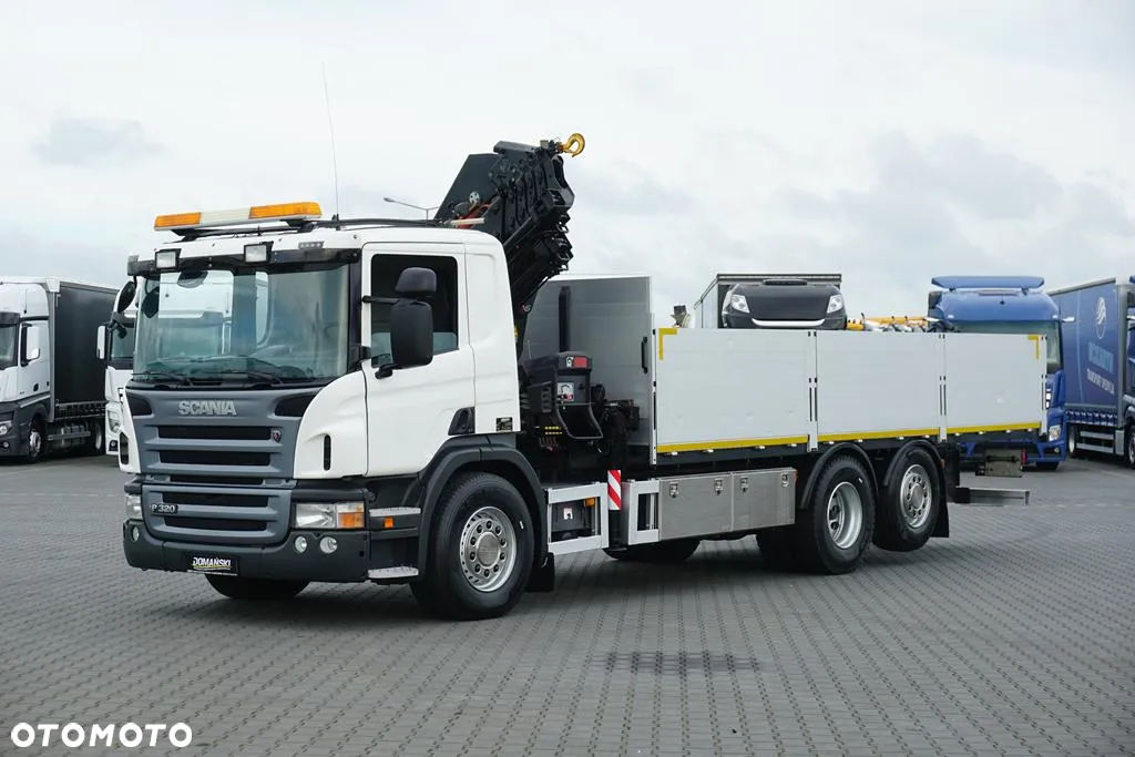 Scania P 320 / 6 X 2 / SKRZYNIOWY + HDS / HIAB 211 EP - 5 / OŚ SKRĘTNA   / WYS. 14 M - 2