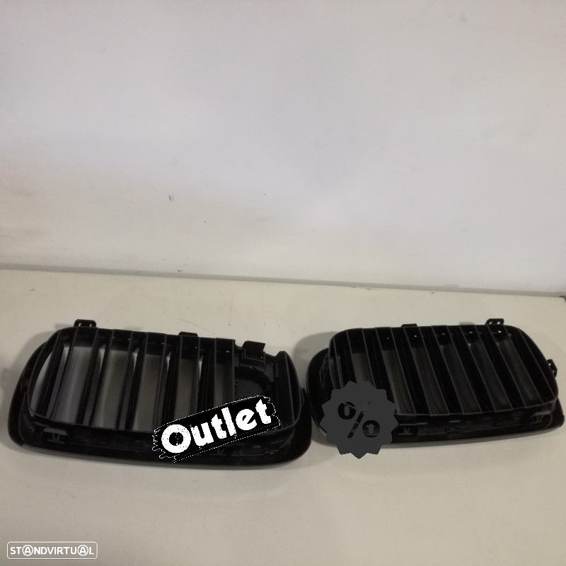 R024008C1 GRELHAS FRONTAIS PARA BMW X5 F15 13-20 X6 F16 14- PRETO BRILHANTE NIGH - 5