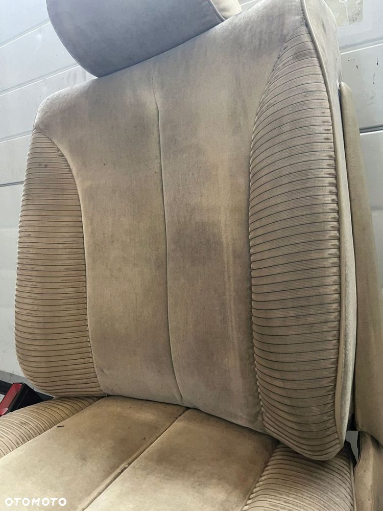 FOTEL LEWY PRZEDNI SIEDZENIE KIEROWCY PRZÓD BEŻOWY MERCEDES W126 SE SEL - 8