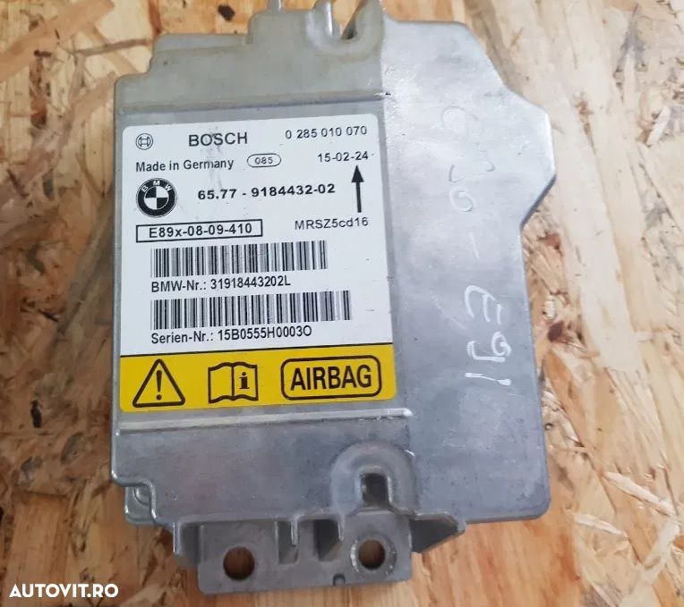 Calculator Modul Airbag Bmw E90 E91 E92 E87 Etc Cod 9166057 9184432 9125224 - 4