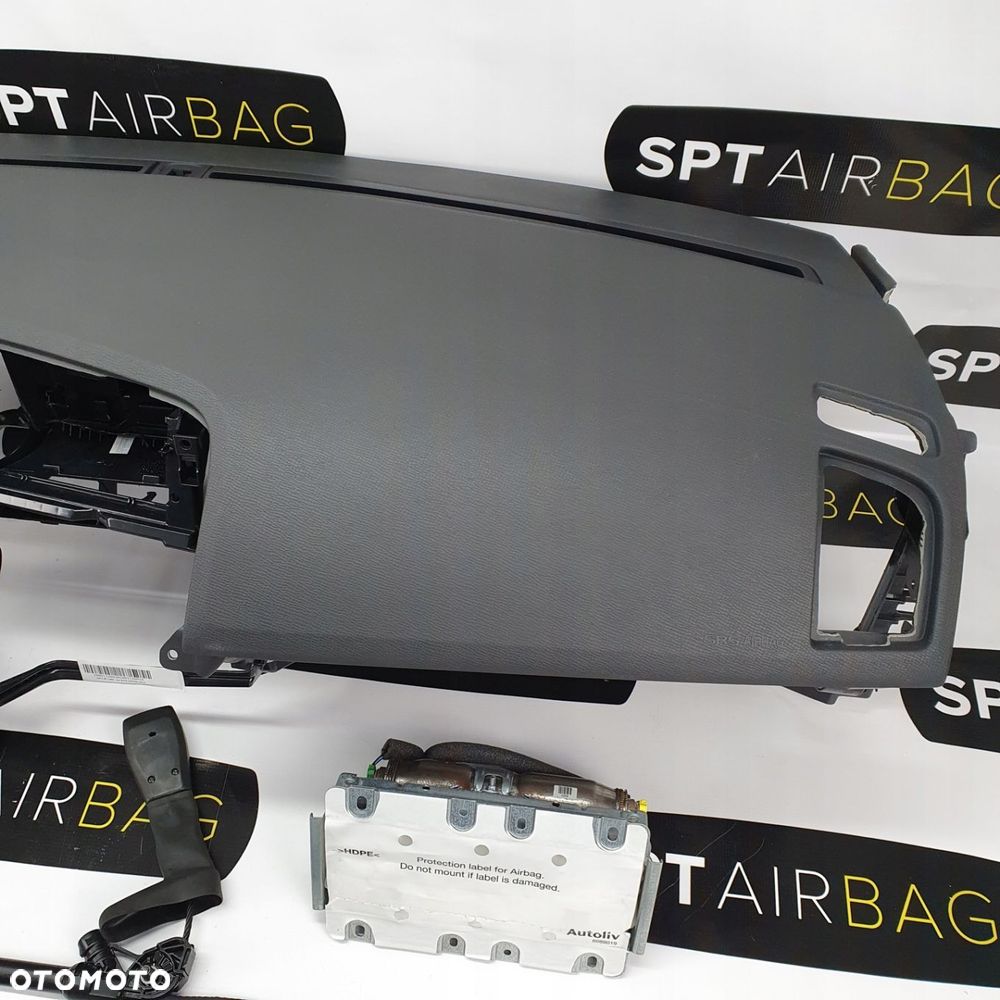 VOLVO XC60 I 1 DESKA ROZDZIELCZA KONSOLA KOKPIT PULPIT PODUSZKI AIRBAG AIR BAG PASY KIT SET - 4