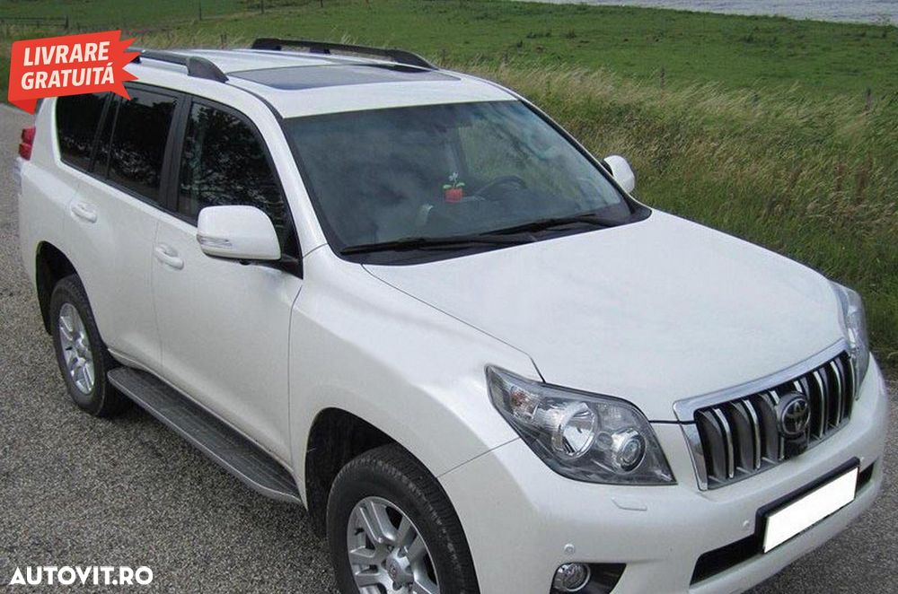 Bare Verticale Toyota Land Cruiser Prado J150 (2009+) Negru Mat- livrare gratuita - 9