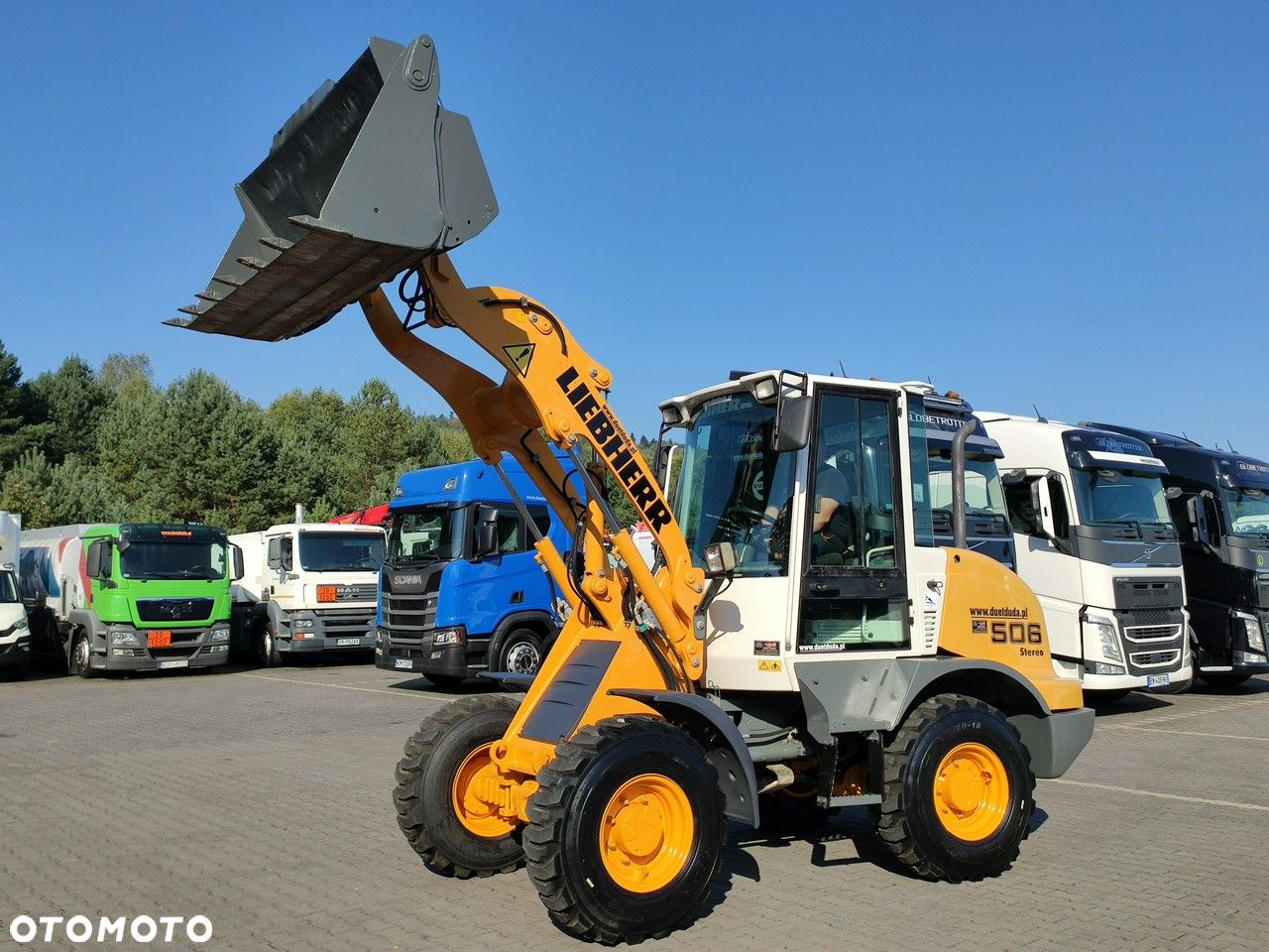 Liebherr L 506 STEREO Szybkozłącze / Łyżka Krokodyl + Widły Waga 6300kg - 9