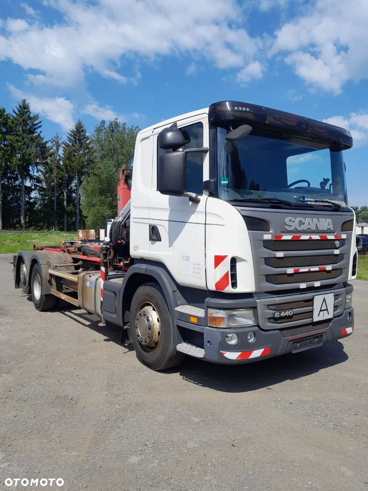 Scania G 440 6x2 HAK HAKOWIEC + HDS dzwig żuraw HIAB / RADIO + 5/6 funkcja - 14