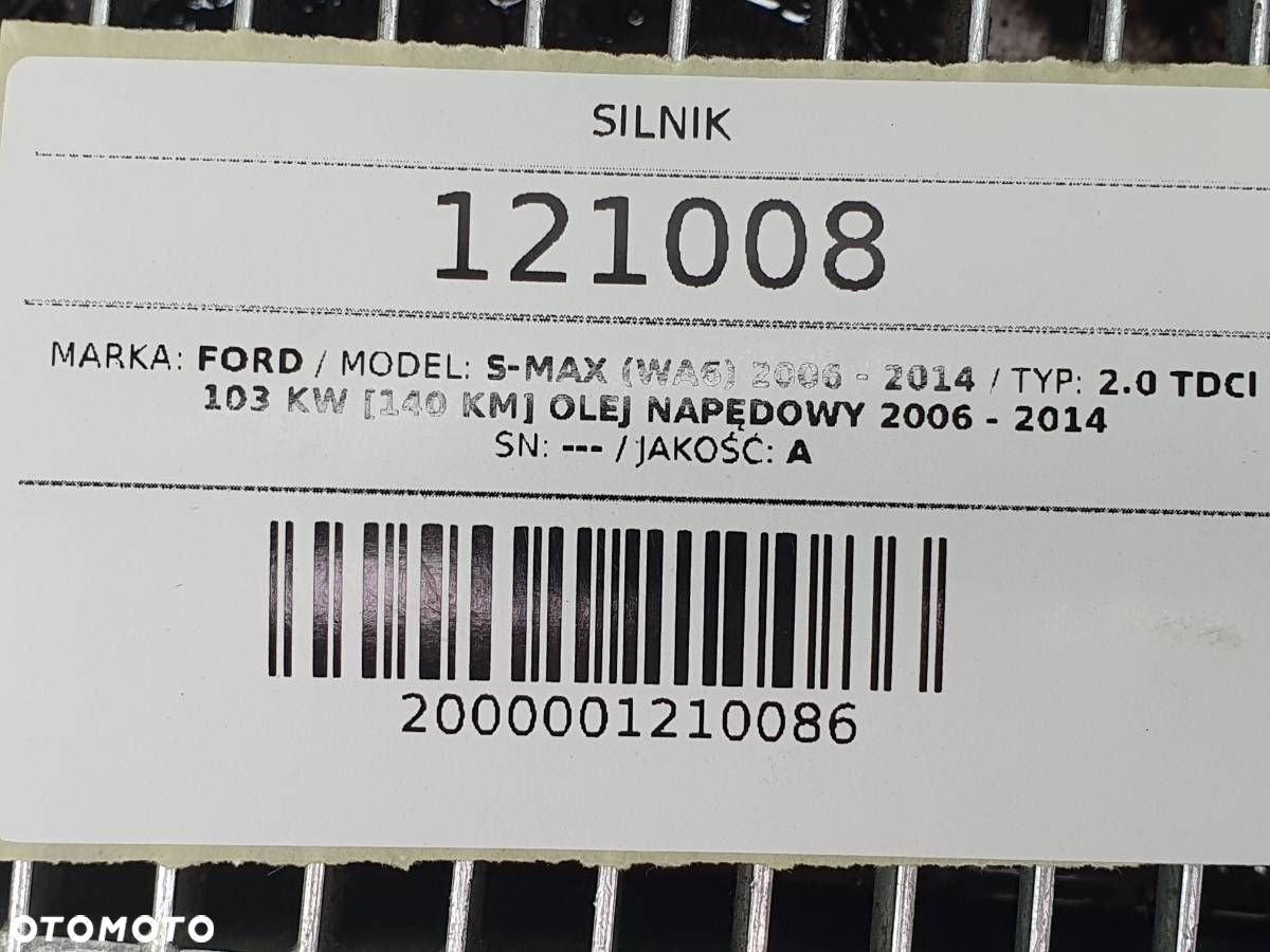 SILNIK KOMPLETNY QXBA D4204T FORD S-MAX MONDEO MK4 2.0 TDCI 140 - 11