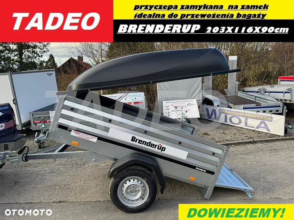Brenderup 1205XL z zamykaną pokrywą ABS