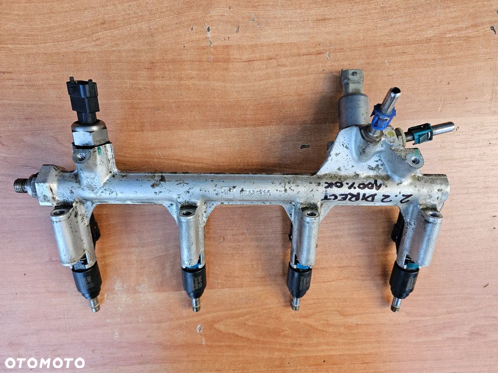 LISTWA WTRYSKOWA WTRYSKIWACZE CZUJNIKI KOMPLET OPEL VECTRA C SIGNUM 2.2 DIRECT Z22YH 55351030 155KM - 5