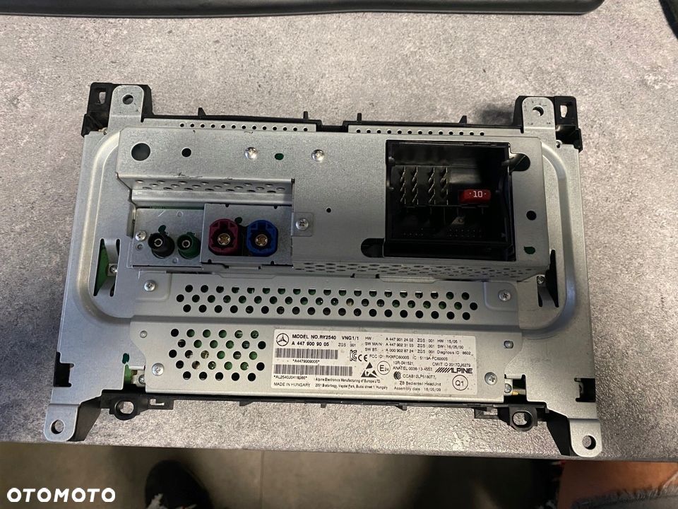 V Klasa Vito W447 nawigacja radio A4479009005 - 3