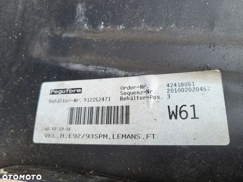 BMW 3 E92 E93 ZDERZAK TYŁ TYLNY M-PAKIET PDC COUPE 8041190 8041191 - 12